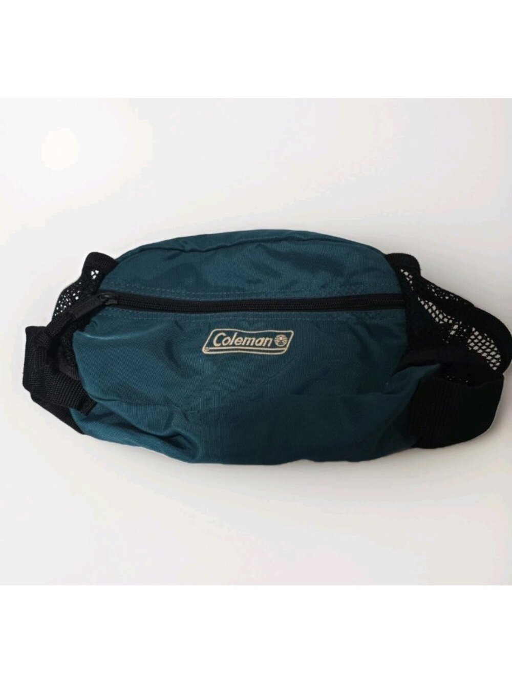 Vtg Coleman 90s Fanny Pack Teal Camping Hiking Cruise 2 Water Bottle Holders